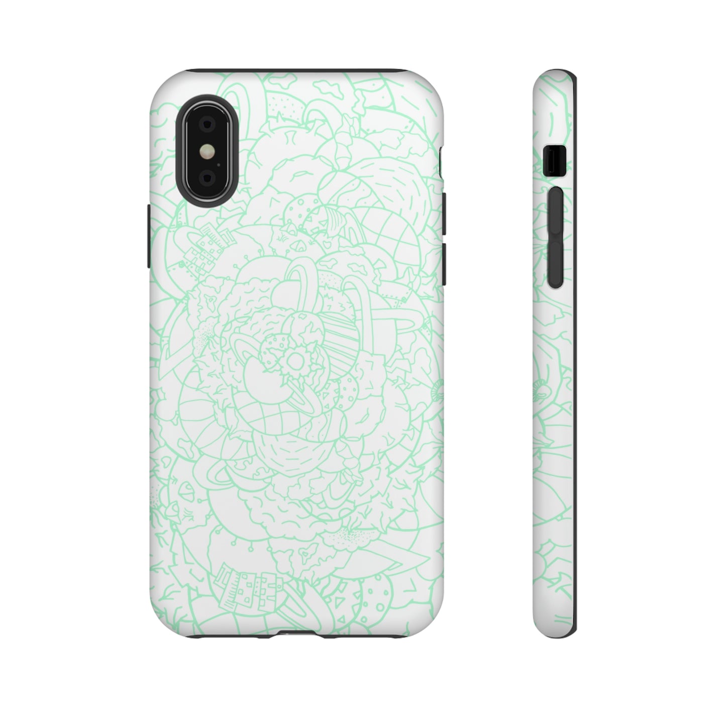 Doodle Series - Infinite Galaxy - Seafoam Green